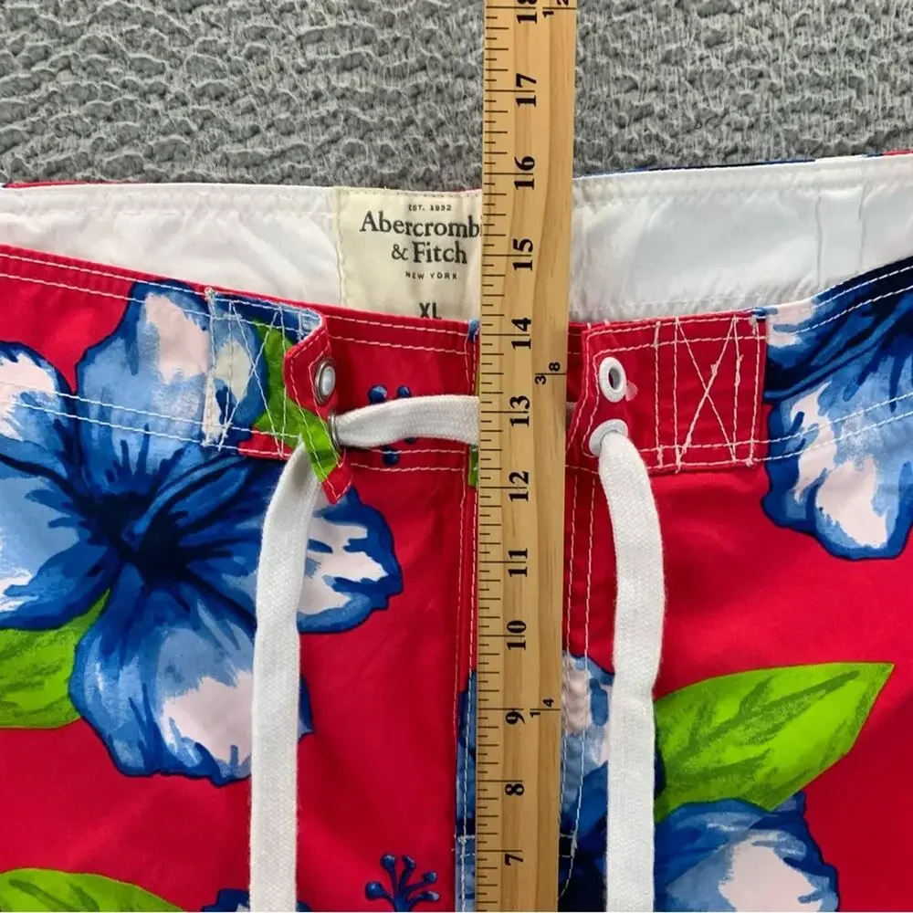 Abercrombie & Fitch Men's Swim Boardshorts Hibiscus Tropical NWT - Size: XL - Picture 8 of 16